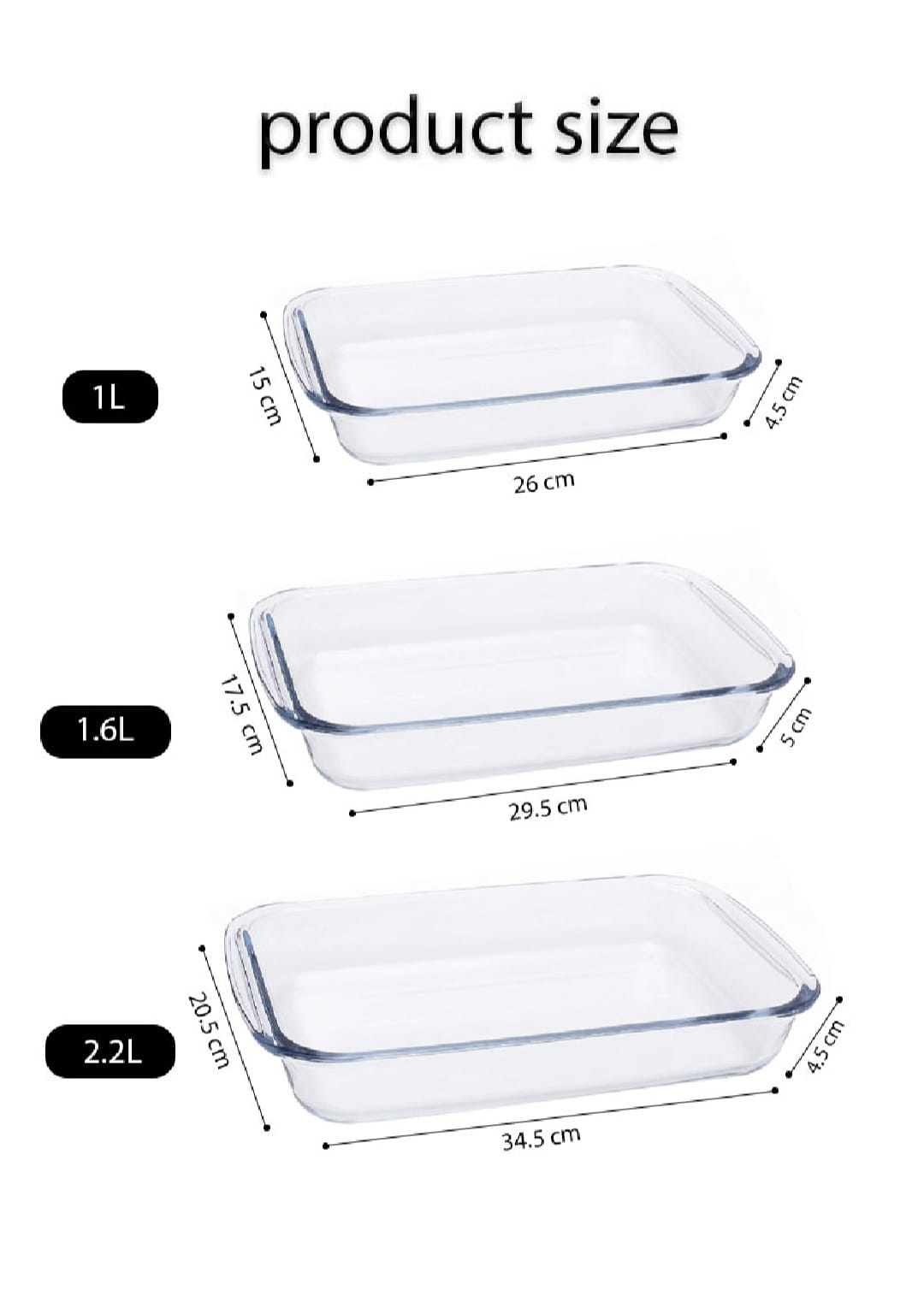 Rectangular pyrex
