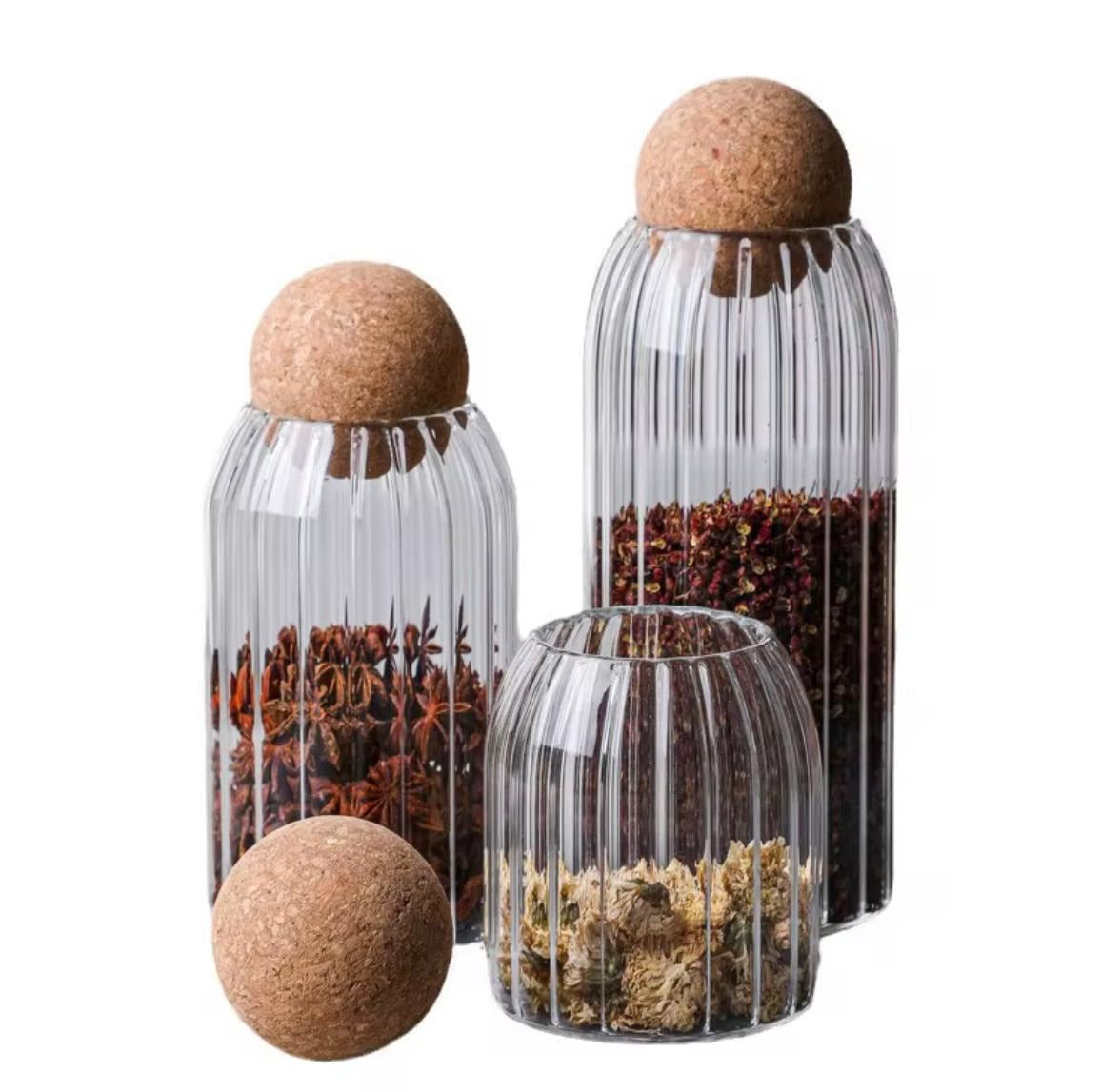 glass jars set of 3