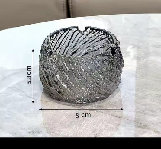 ash tray glass black