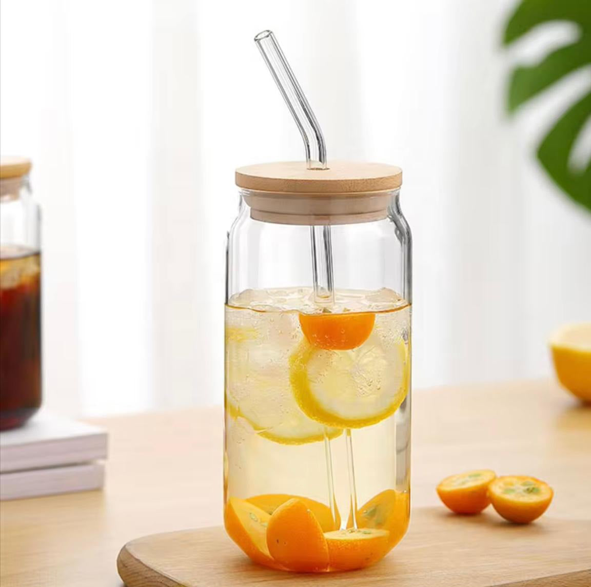 glass mugs with straw