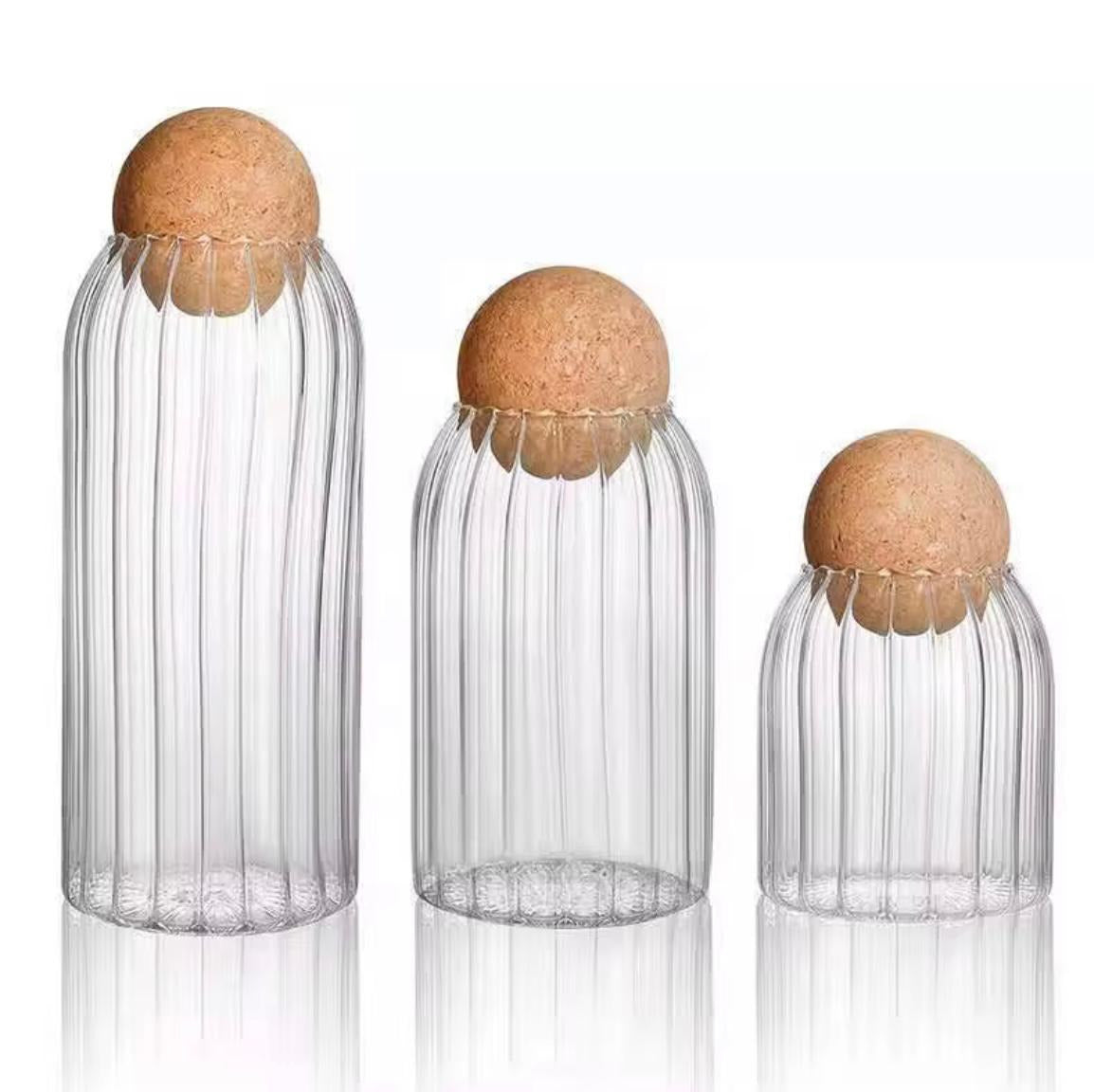 glass jars set of 3